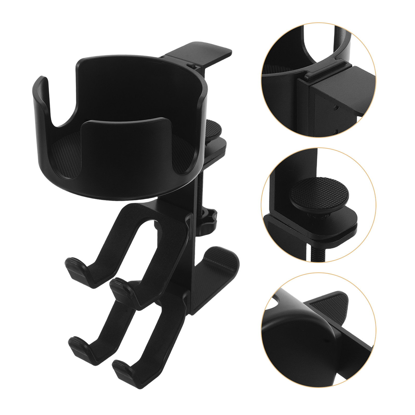 Desk Setup Headphones - Wielofunkcyjny stojak na słuchawki z haczykiem