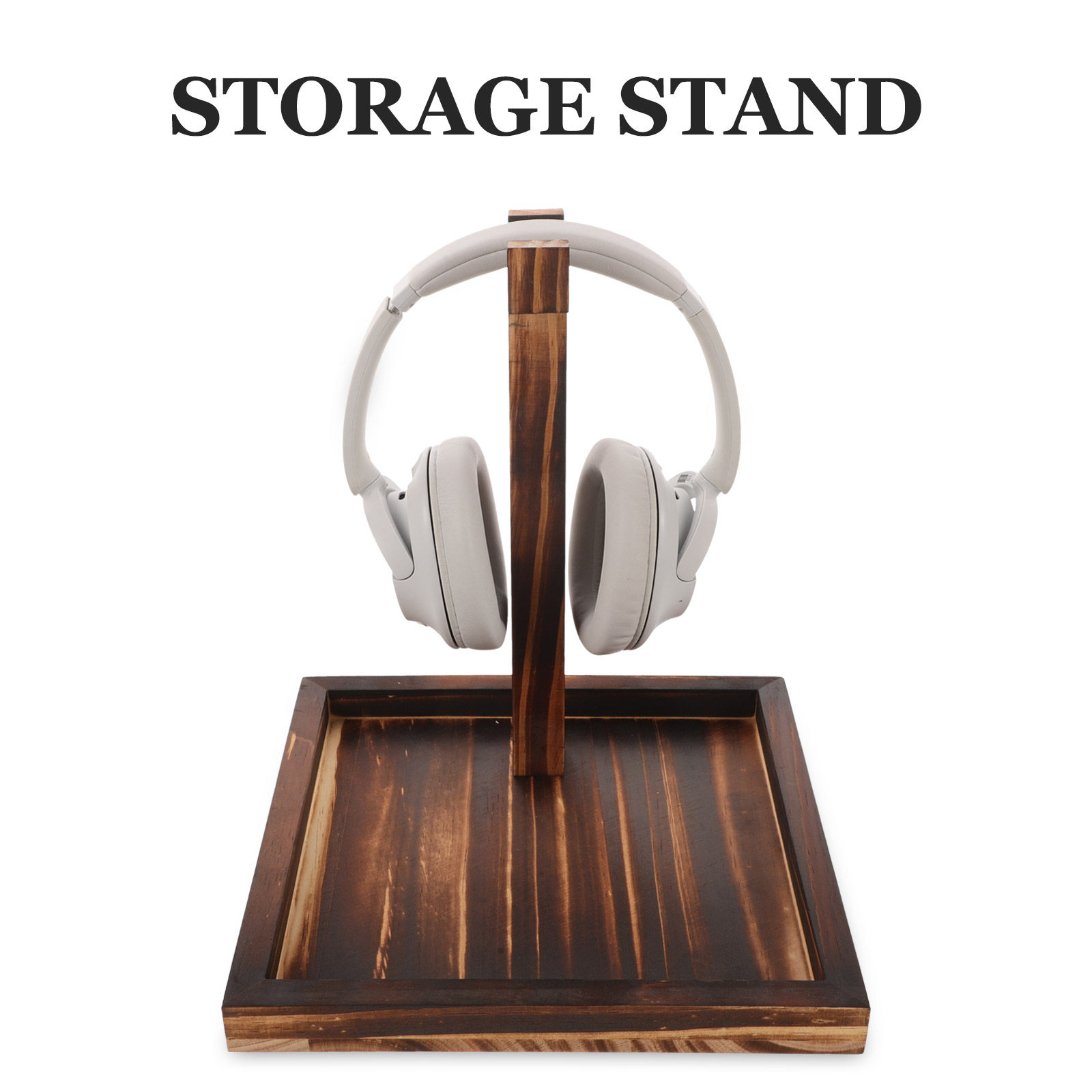 Solidny, drewniany stojak na s – Desk Setup Headphones recenzja i cena