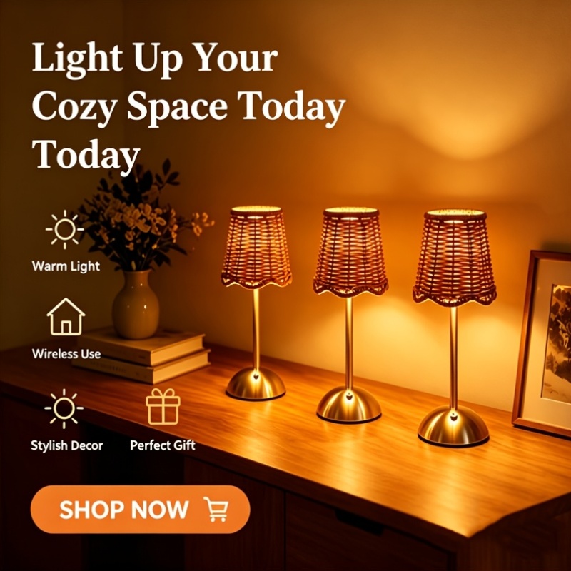 Bohemiczna tkana lampa stołowa – Desk Setup Lamp recenzja i cena