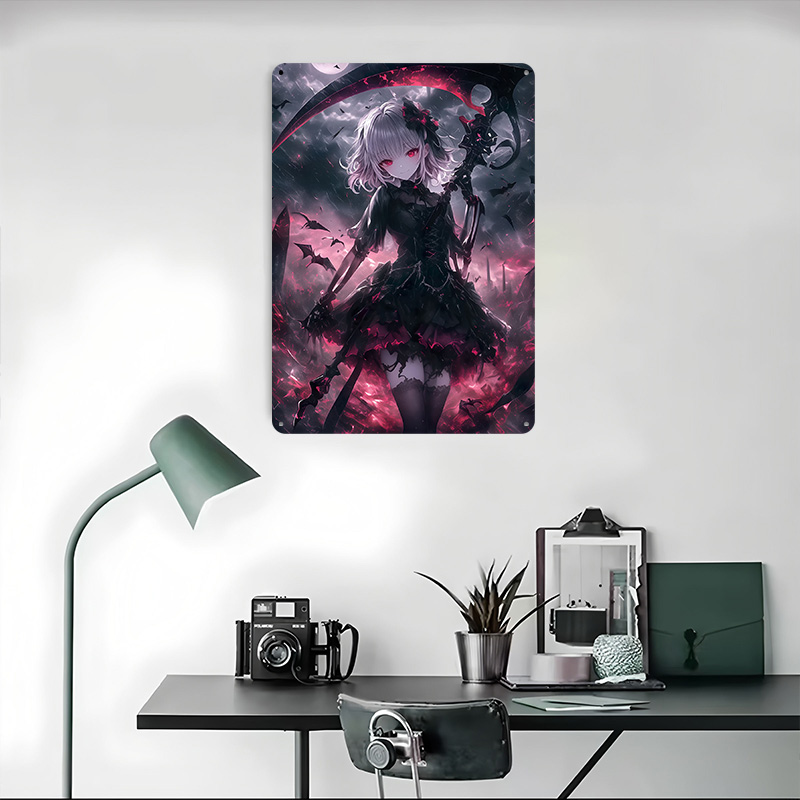 Plakat Demon Grim Reaper Girl, – Desk Setup Art recenzja i cena
