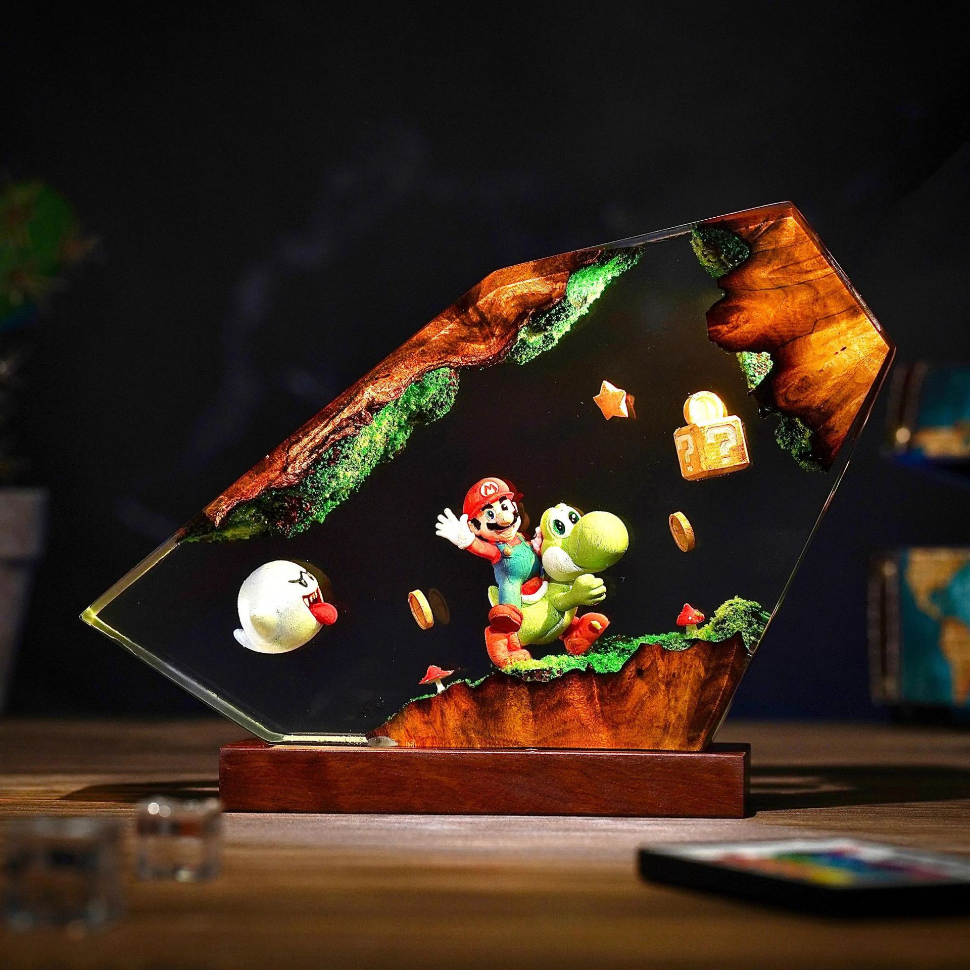 Lampa stołowa z żywicy, figurk – Desk Setup Lamp recenzja i cena