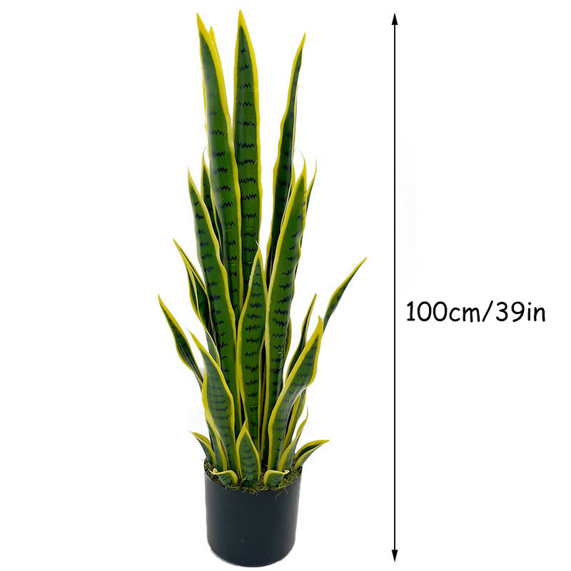 Sztuczna Sansewieria (Wężowa)  – Desk Setup Plant recenzja i cena