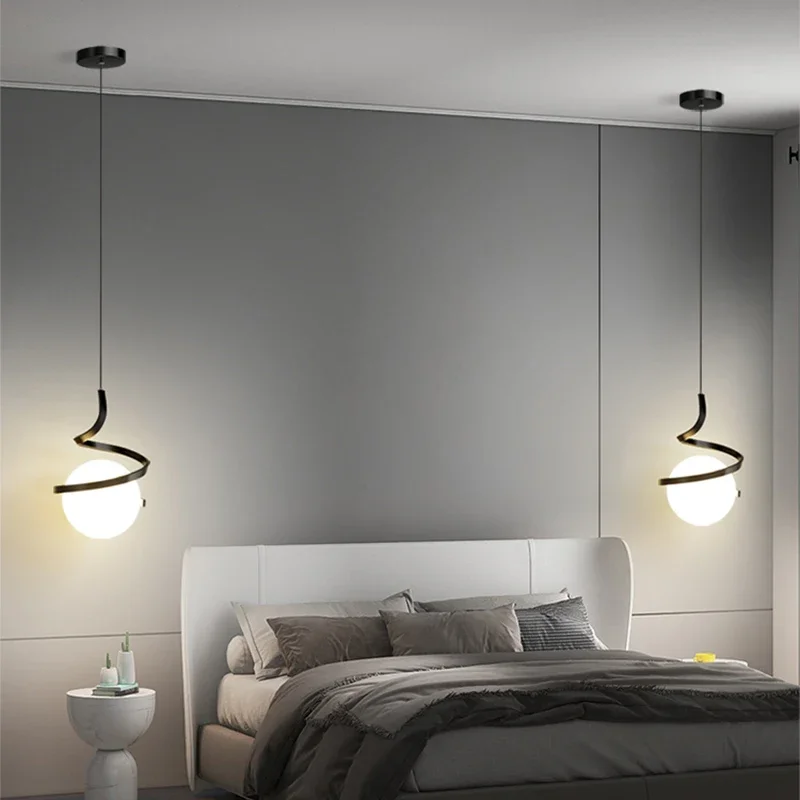 Nordycka lampa wisząca LED do  – Desk Setup White recenzja i cena
