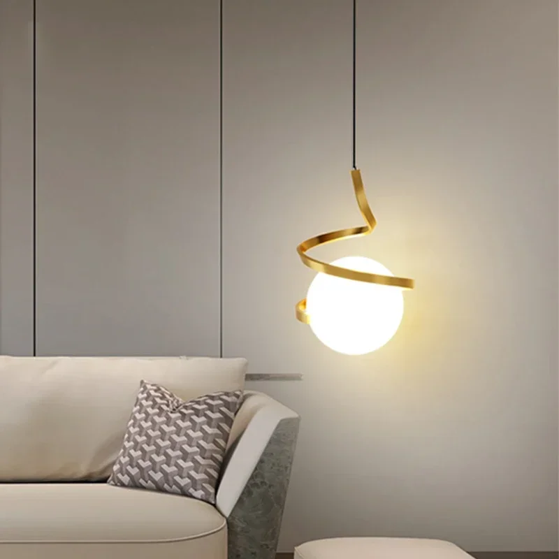 Nordycka lampa wisząca LED do  – Desk Setup White recenzja i cena