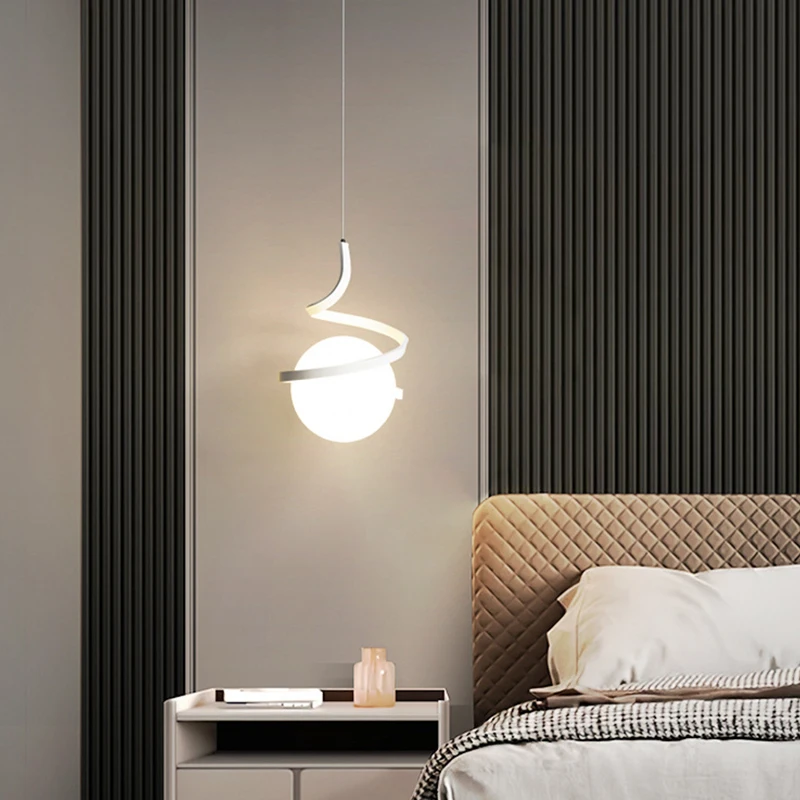 Nordycka lampa wisząca LED do  – Desk Setup White recenzja i cena