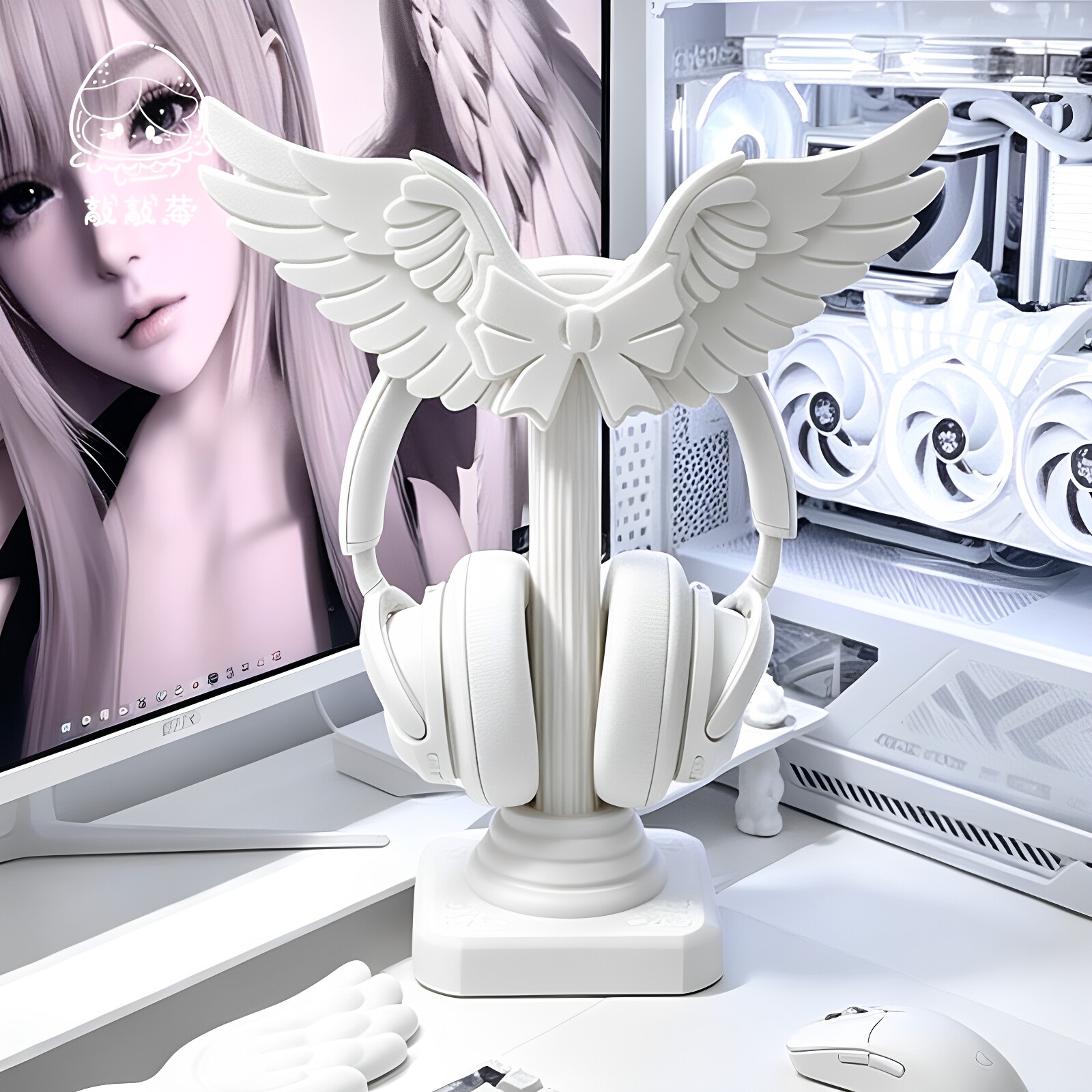 Uroczy uchwyt na słuchawki w k – Desk Setup White recenzja i cena