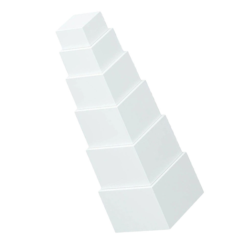 6 szt. Białe Plastikowe Kostki – Desk Setup White recenzja i cena