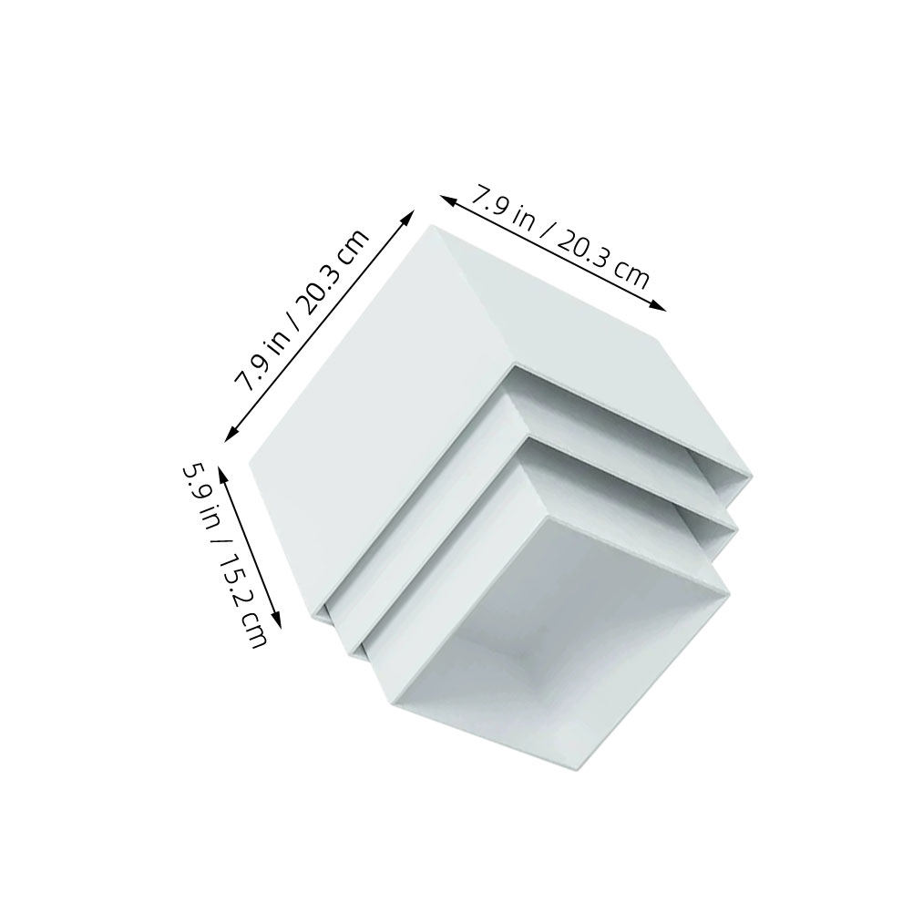 6 szt. Białe Plastikowe Kostki – Desk Setup White recenzja i cena